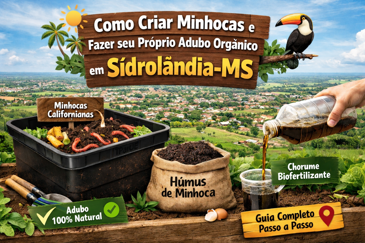 Dicas de como criar minhocas e fazer adubo organico
