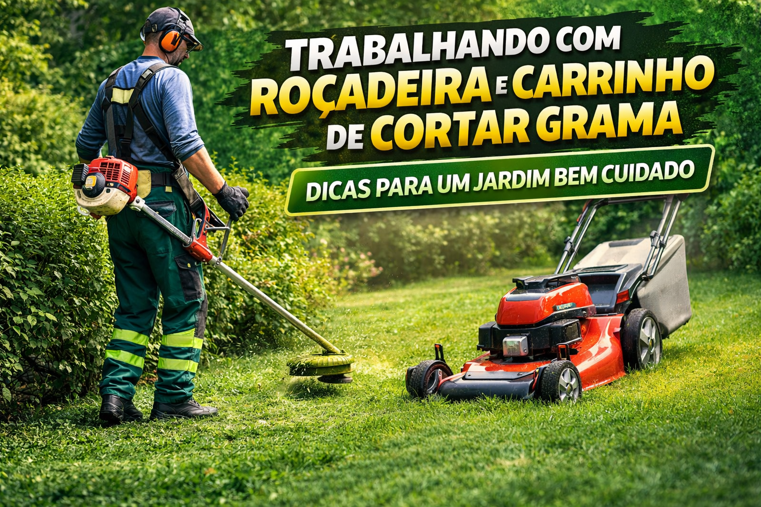 Confira um video demonstração de como e meu dia dia trabalhando com jardinagem